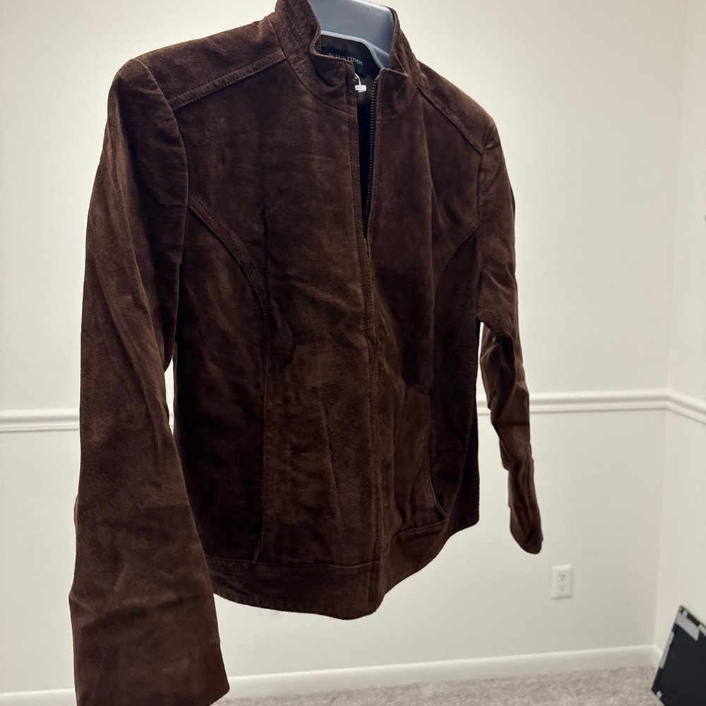 Valerie Stevens Chocolate Suede Jacket
